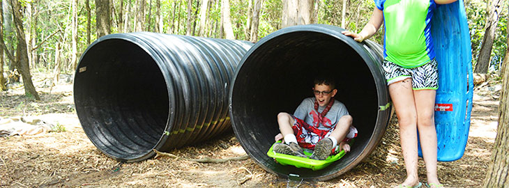 Mineshaft activities at Camp Widjiwagan, Nashville, TN