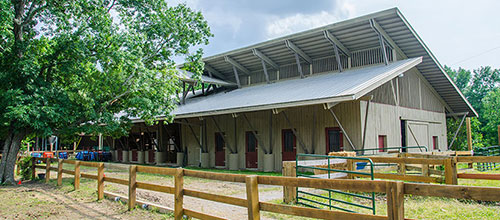 Horse barn