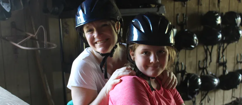 Mother and Daughter at Ranch
